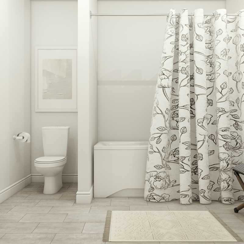 Coastal, Farmhouse Bathroom Design by Havenly Interior Designer Paulina