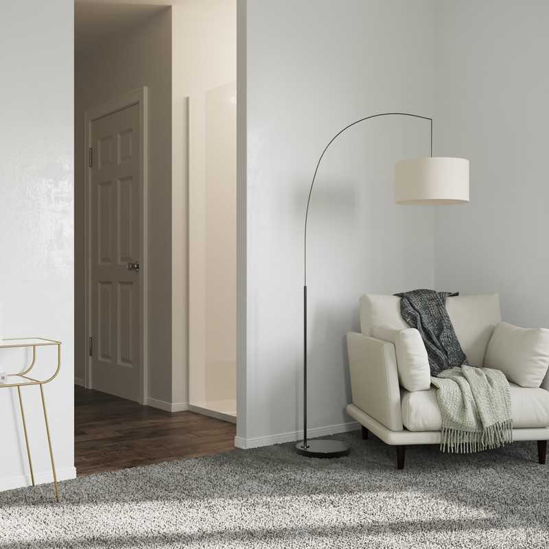 Modern, Industrial, Midcentury Modern Bedroom Design by Havenly Interior Designer Samantha