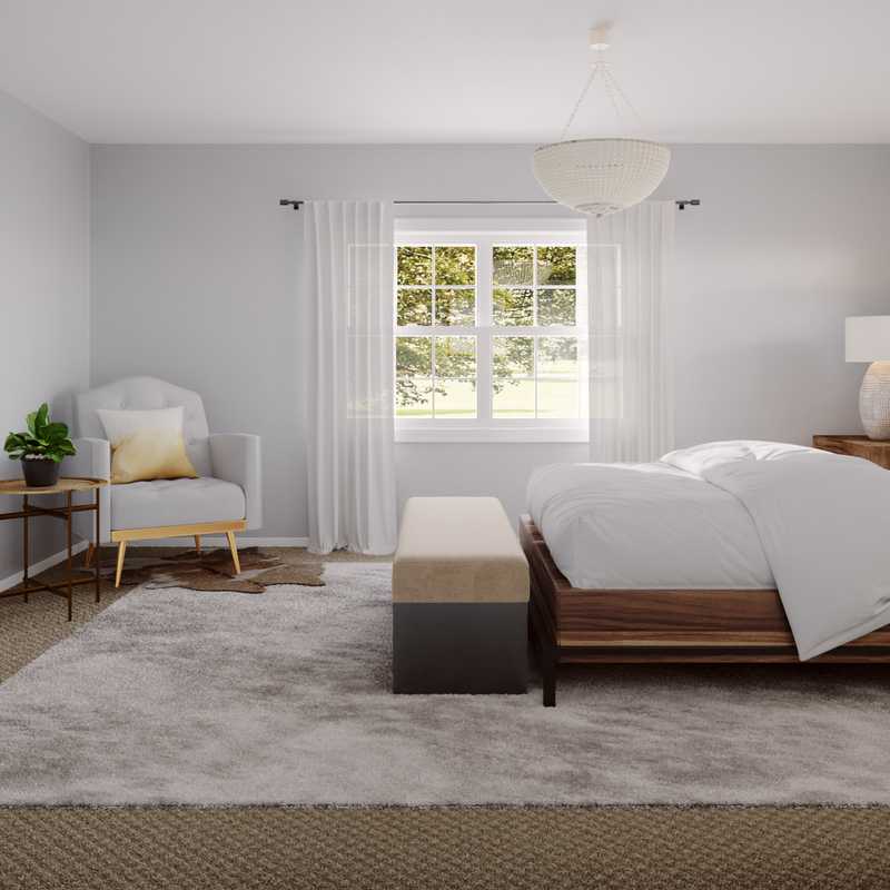 Contemporary, Coastal Bedroom Design by Havenly Interior Designer Troyce