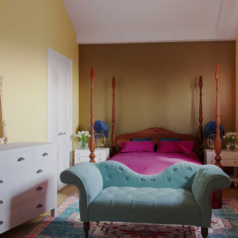 Classic, Eclectic, Glam, Vintage Bedroom Design by Havenly Interior Designer Priscila