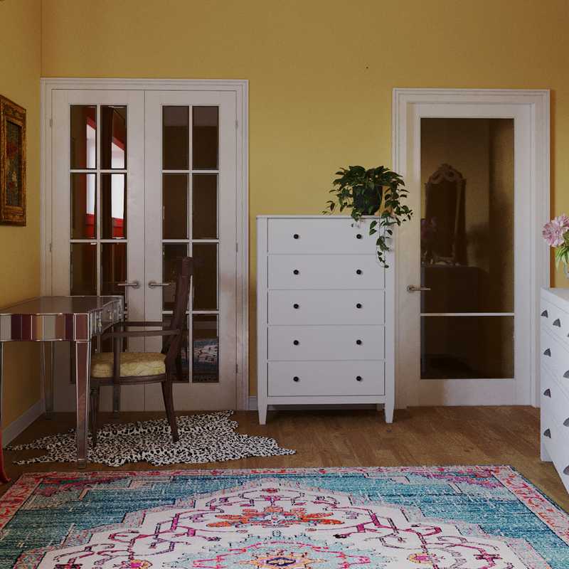 Classic, Eclectic, Glam, Vintage Bedroom Design by Havenly Interior Designer Priscila