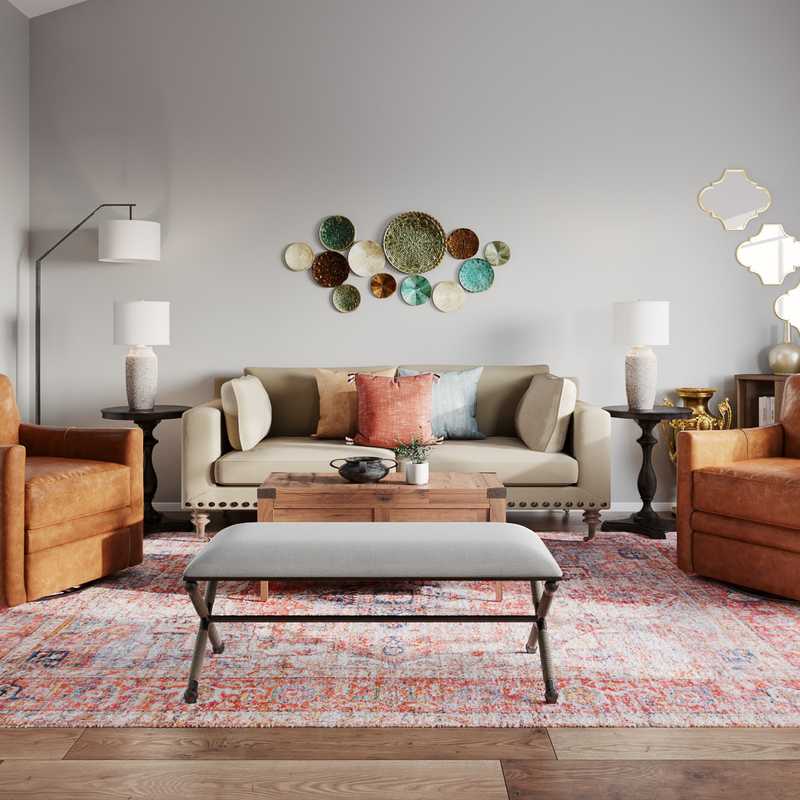 Farmhouse, Rustic, Country Not Sure Yet Design by Havenly Interior Designer Omire