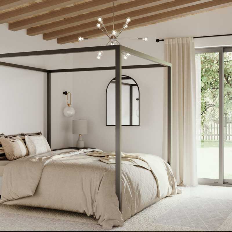 Glam, Industrial, Midcentury Modern, Scandinavian Bedroom Design by Havenly Interior Designer Paola