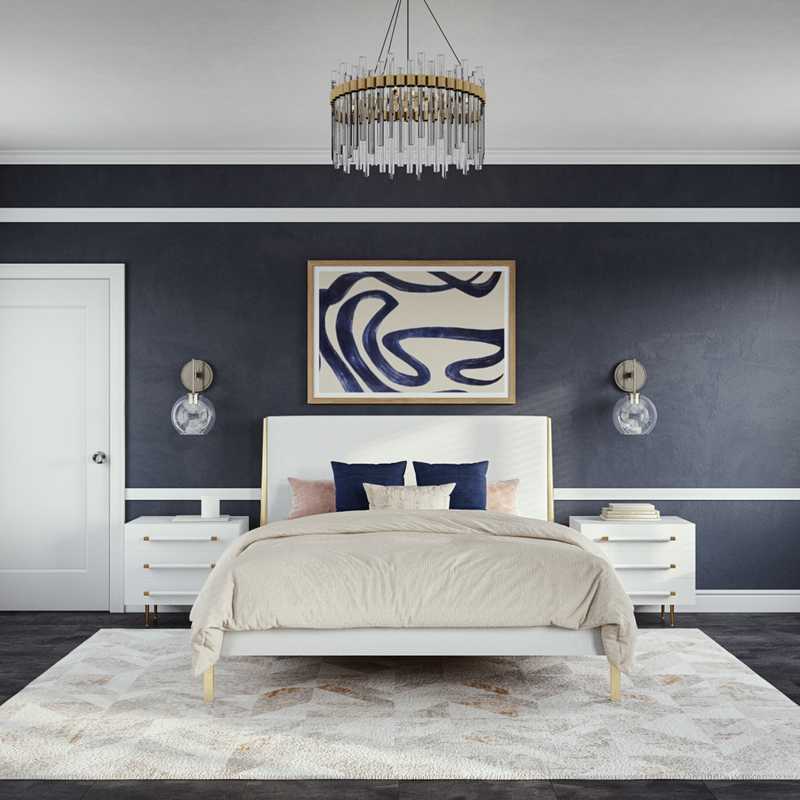 Modern, Midcentury Modern Bedroom Design by Havenly Interior Designer Kristin
