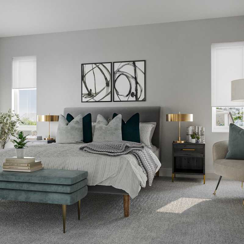 Modern, Minimal, Scandinavian Bedroom Design by Havenly Interior Designer Chante