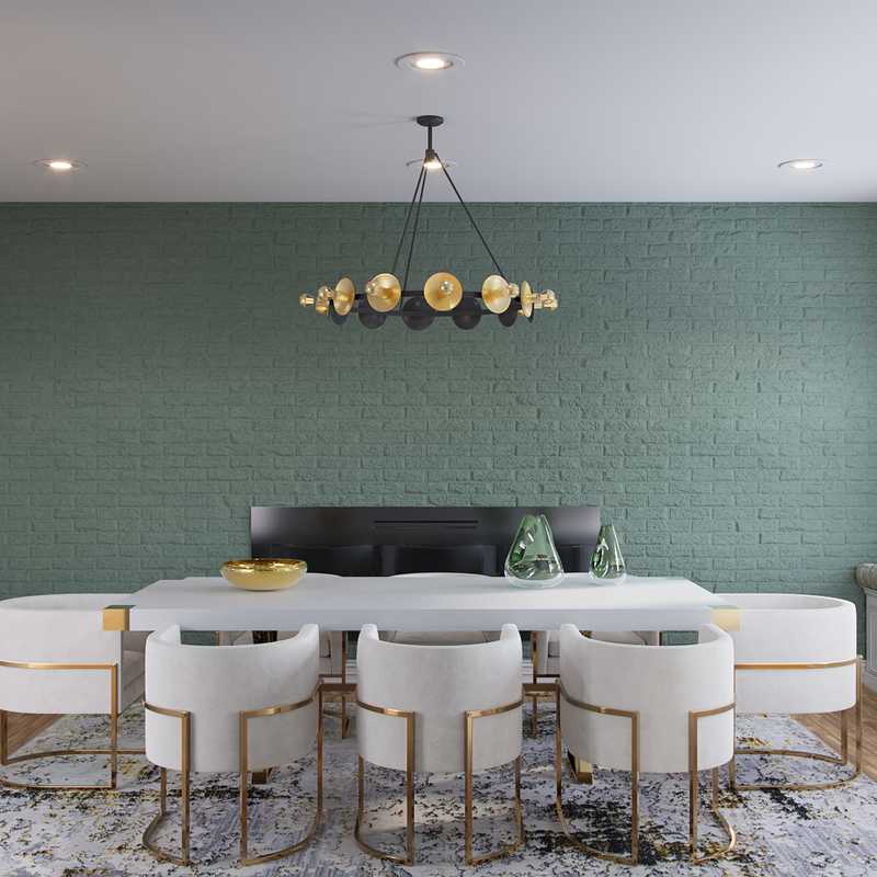 Modern, Eclectic, Midcentury Modern, Minimal, Scandinavian Dining Room Design by Havenly Interior Designer Jordi