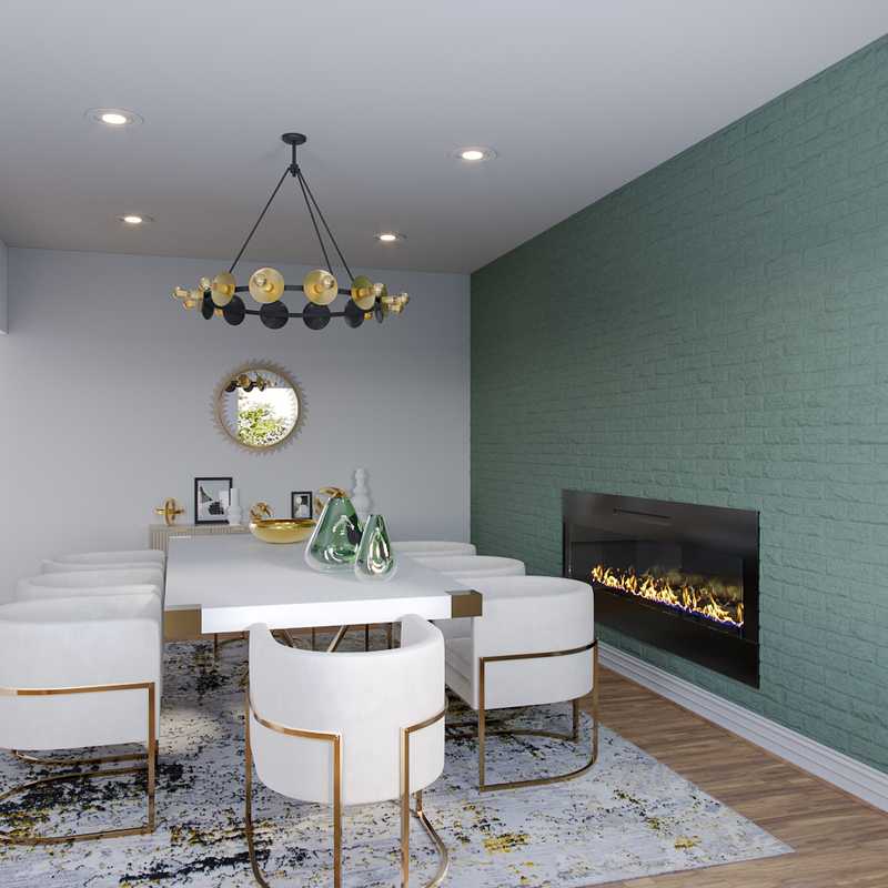 Modern, Eclectic, Midcentury Modern, Minimal, Scandinavian Dining Room Design by Havenly Interior Designer Jordi