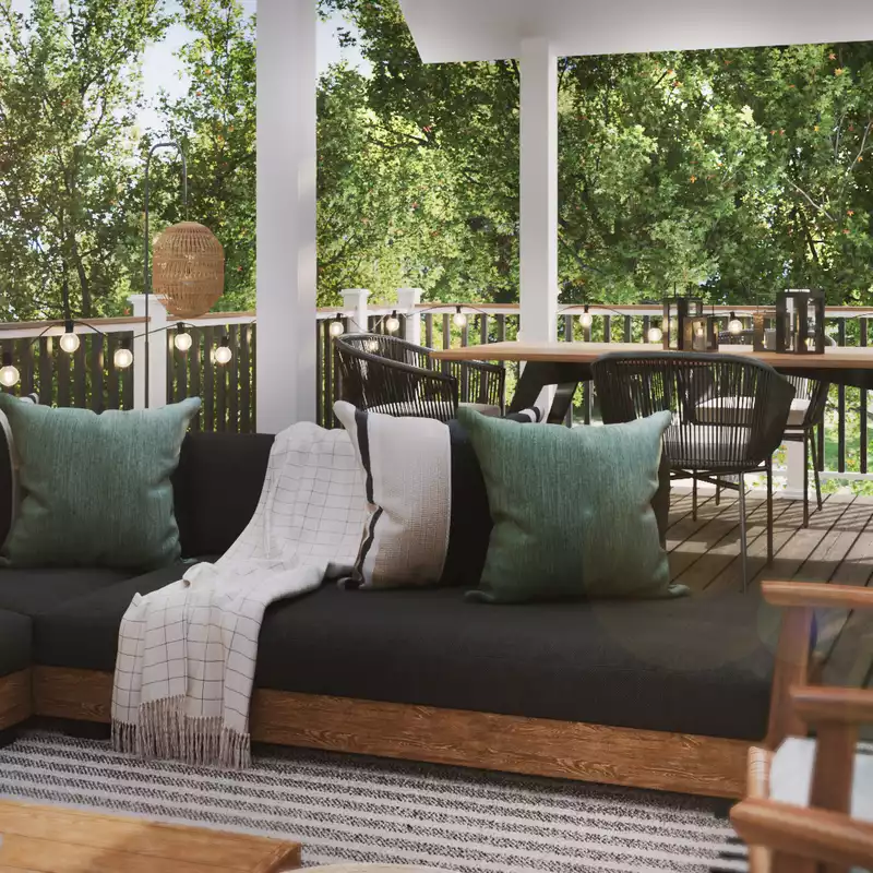 Modern, Midcentury Modern, Minimal Outdoor Space Design by Havenly Interior Designer Jovana