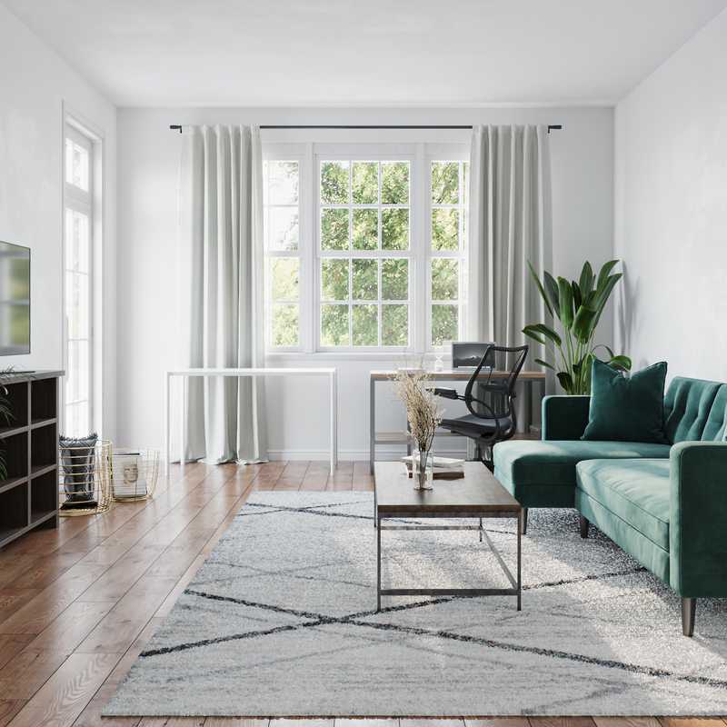 Modern, Minimal, Scandinavian Living Room Design by Havenly Interior Designer Julia
