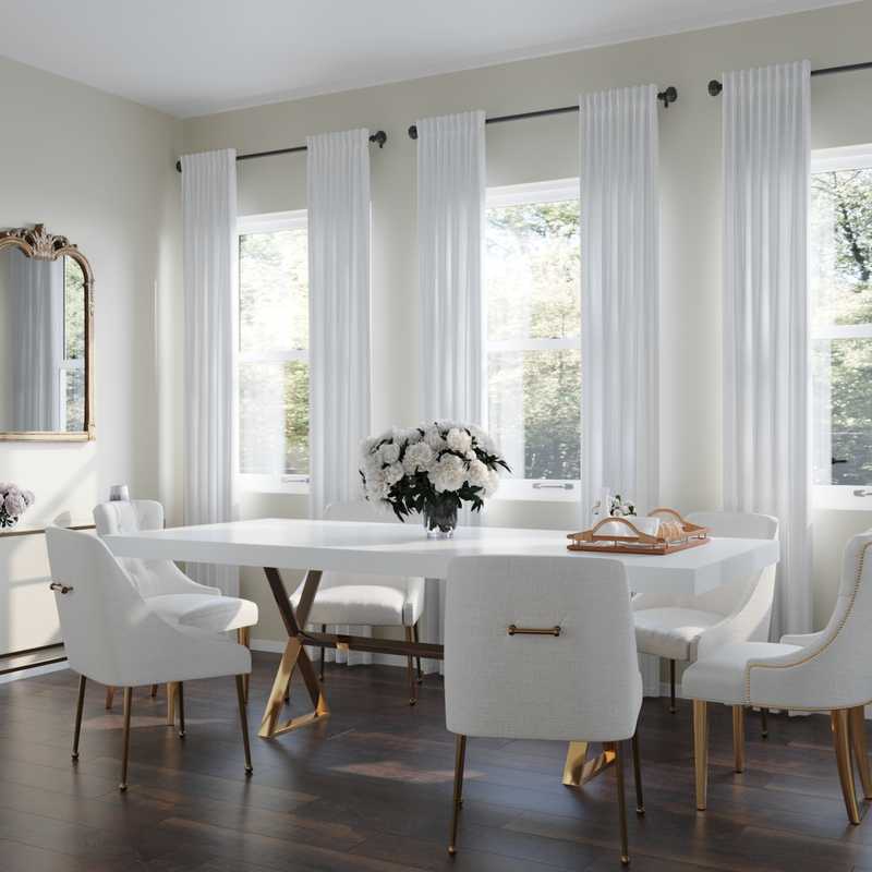 Contemporary, Modern, Glam Living Room Design by Havenly Interior Designer Dan