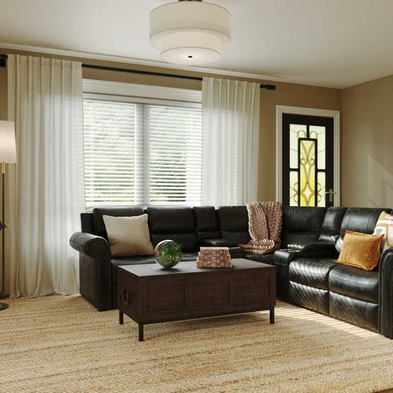 Eclectic, Bohemian, Rustic Living Room Design by Havenly Interior Designer Patricia