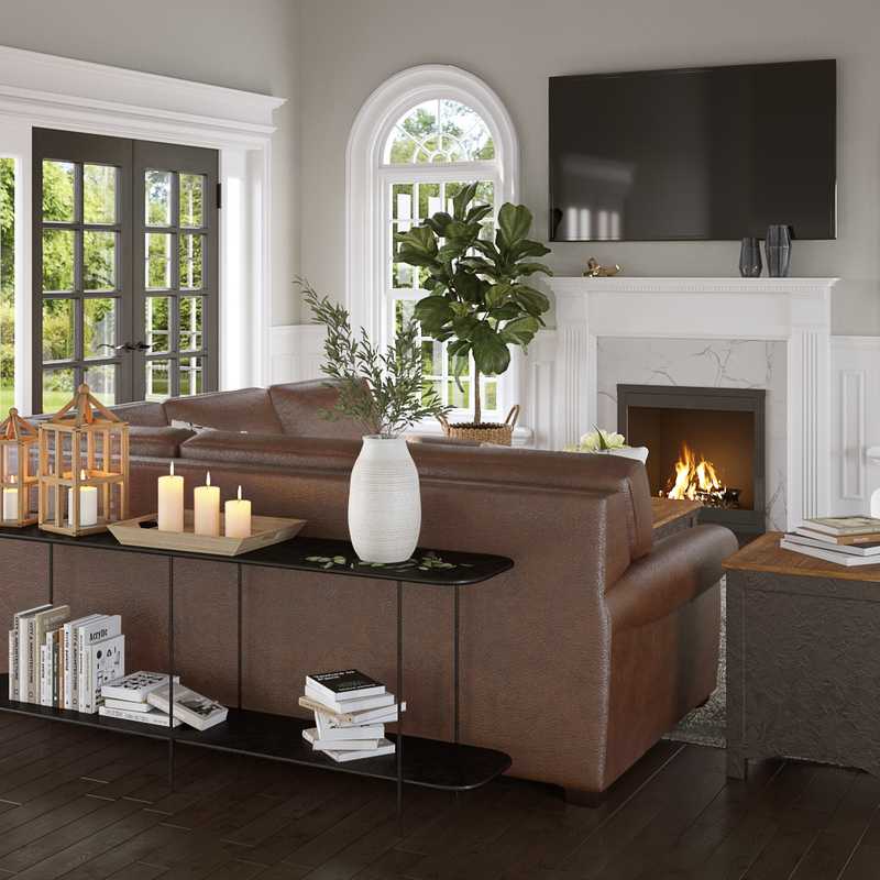 Contemporary, Traditional, Transitional Living Room Design by Havenly Interior Designer Melissa
