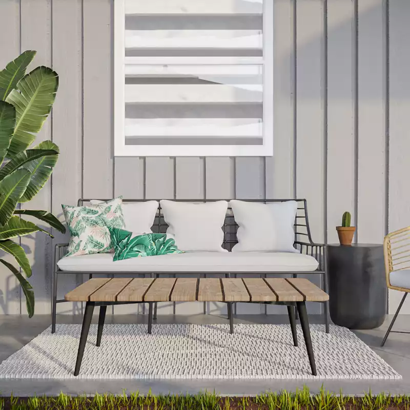 Modern, Bohemian, Industrial Outdoor Space Design by Havenly Interior Designer Luciano