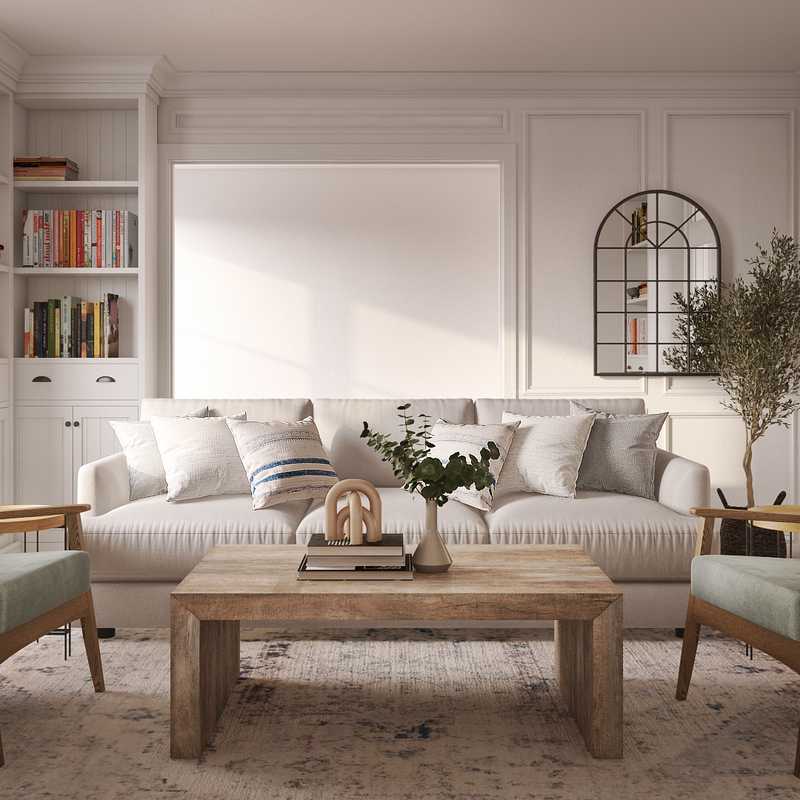 Transitional Living Room Design by Havenly Interior Designer Lexie