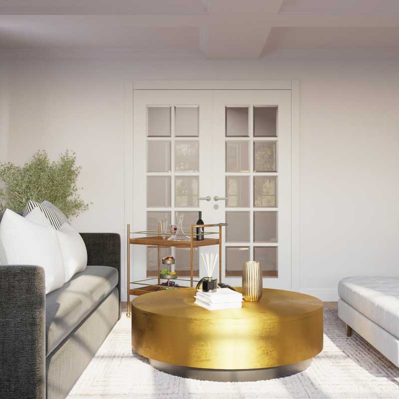 Contemporary, Modern, Midcentury Modern, Scandinavian Living Room Design by Havenly Interior Designer Maria