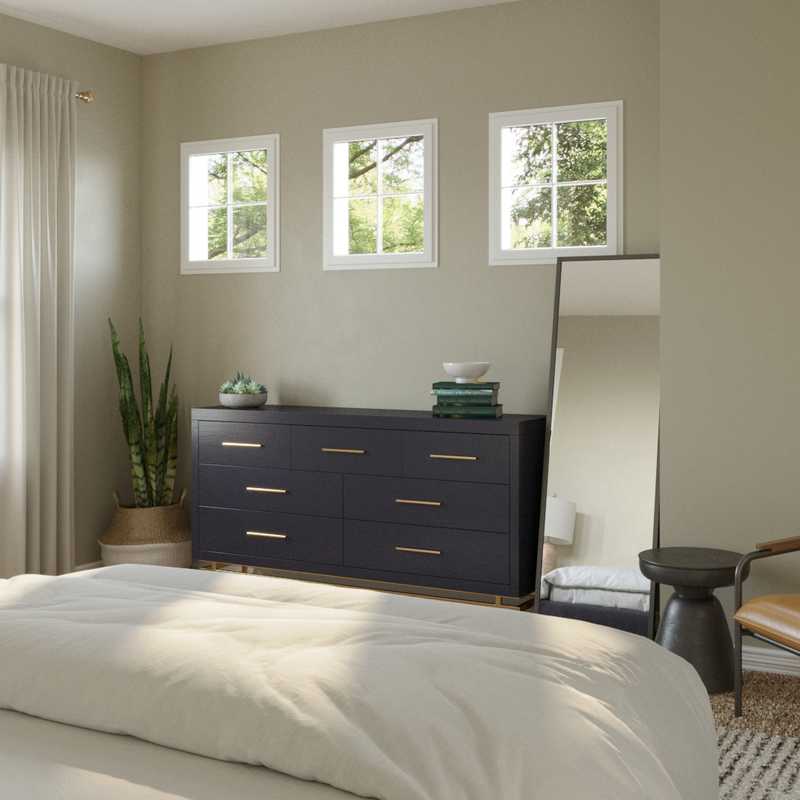 Classic, Bohemian, Farmhouse Bedroom Design by Havenly Interior Designer Lucia