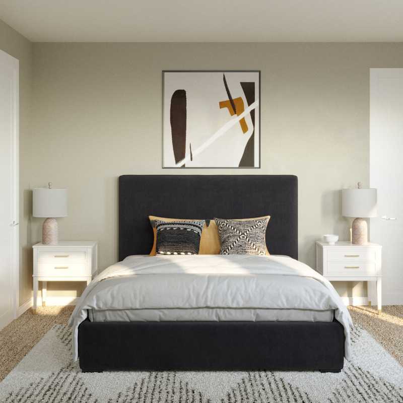Classic, Bohemian, Farmhouse Bedroom Design by Havenly Interior Designer Lucia