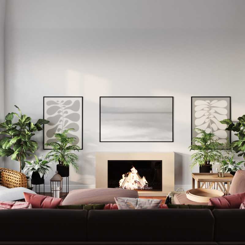 Contemporary, Transitional Living Room Design by Havenly Interior Designer Liliana