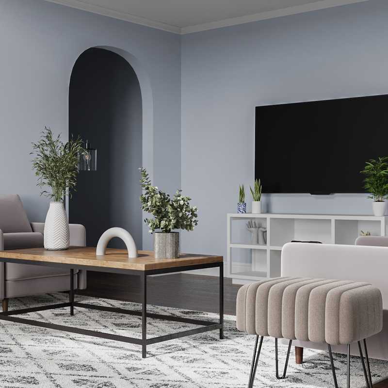 Contemporary, Minimal, Scandinavian Living Room Design by Havenly Interior Designer Dalia
