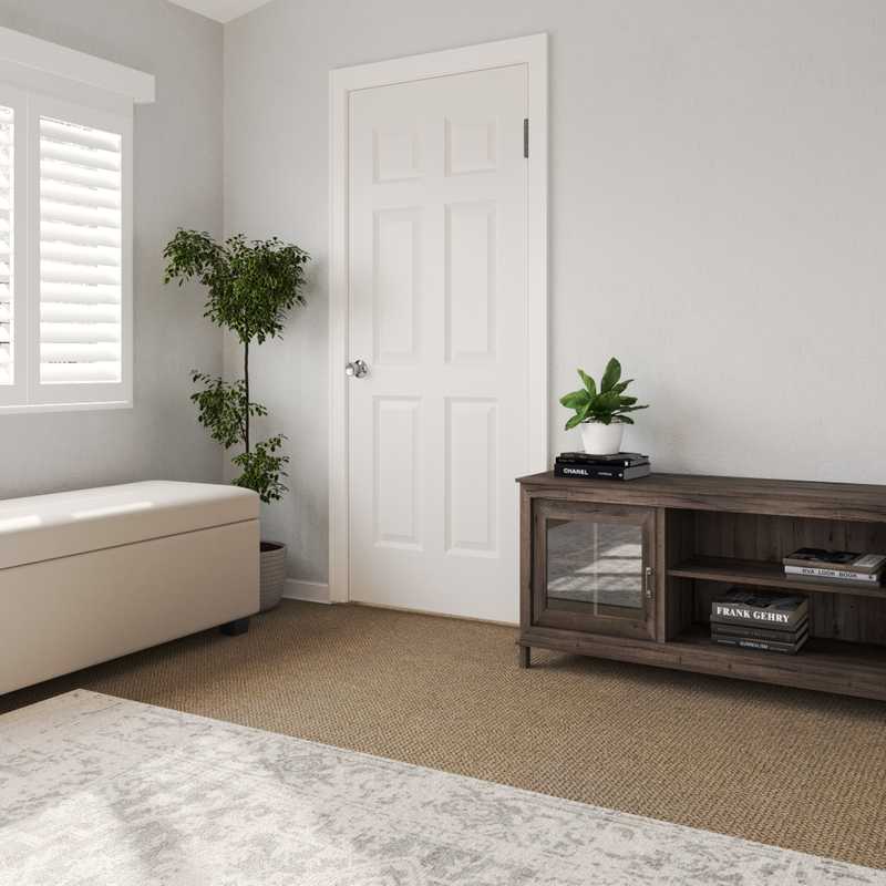 Bohemian, Farmhouse, Midcentury Modern Bedroom Design by Havenly Interior Designer Carla
