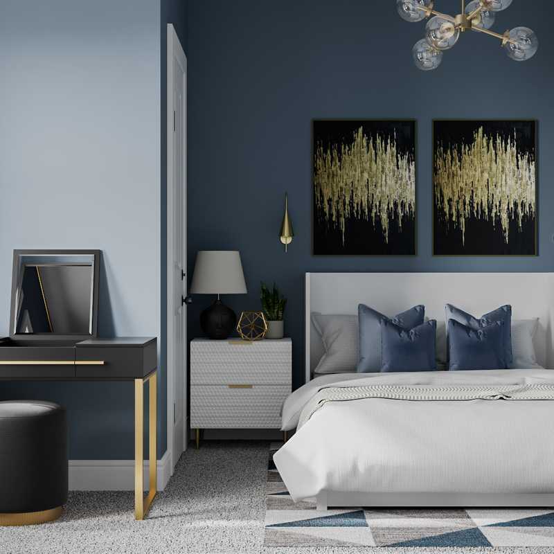 Modern, Midcentury Modern, Scandinavian Bedroom Design by Havenly Interior Designer Chante