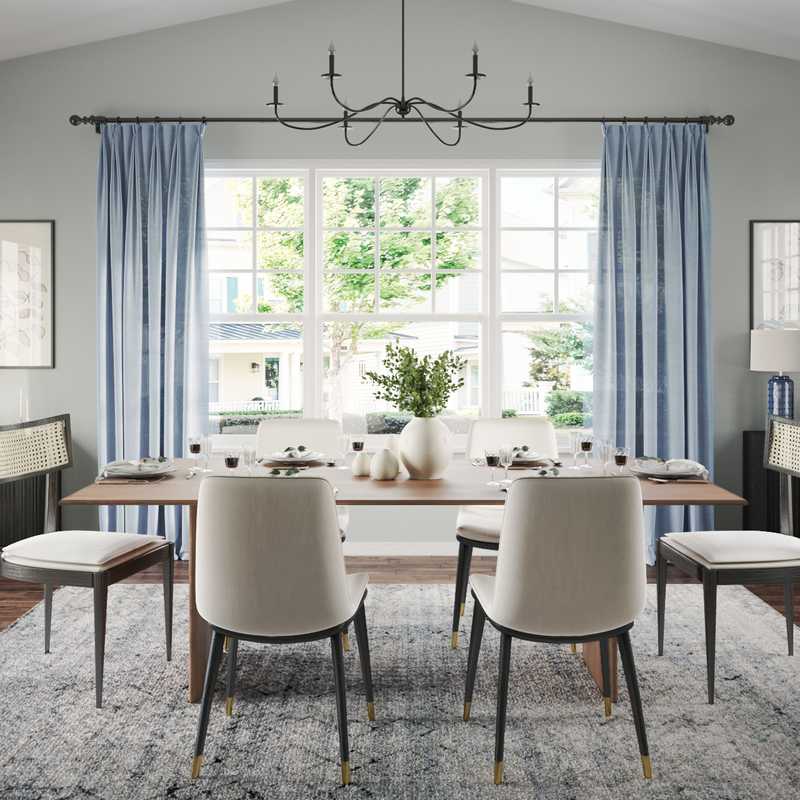 Modern, Transitional Dining Room Design by Havenly Interior Designer Paulina