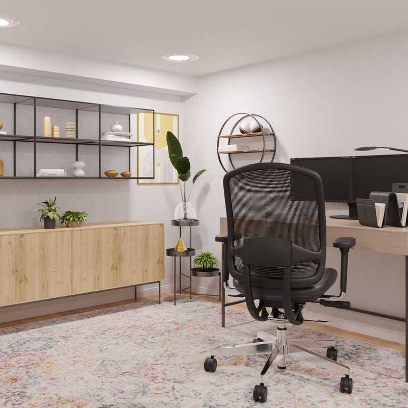 Modern, Industrial Office Design by Havenly Interior Designer Sophia