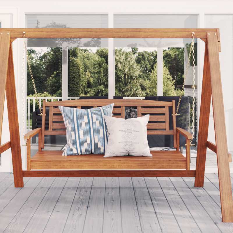 Traditional, Farmhouse, Rustic, Transitional Outdoor Space Design by Havenly Interior Designer Karla