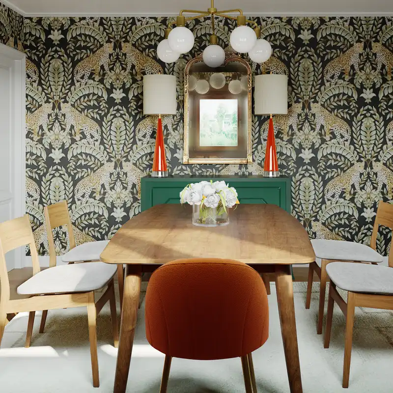 Modern, Eclectic, Traditional Dining Room Design by Havenly Interior Designer Hanna