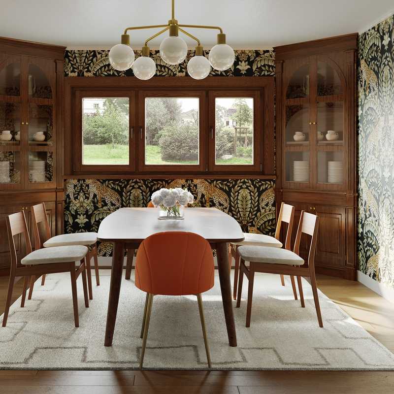 Modern, Eclectic, Traditional Dining Room Design by Havenly Interior Designer Hanna