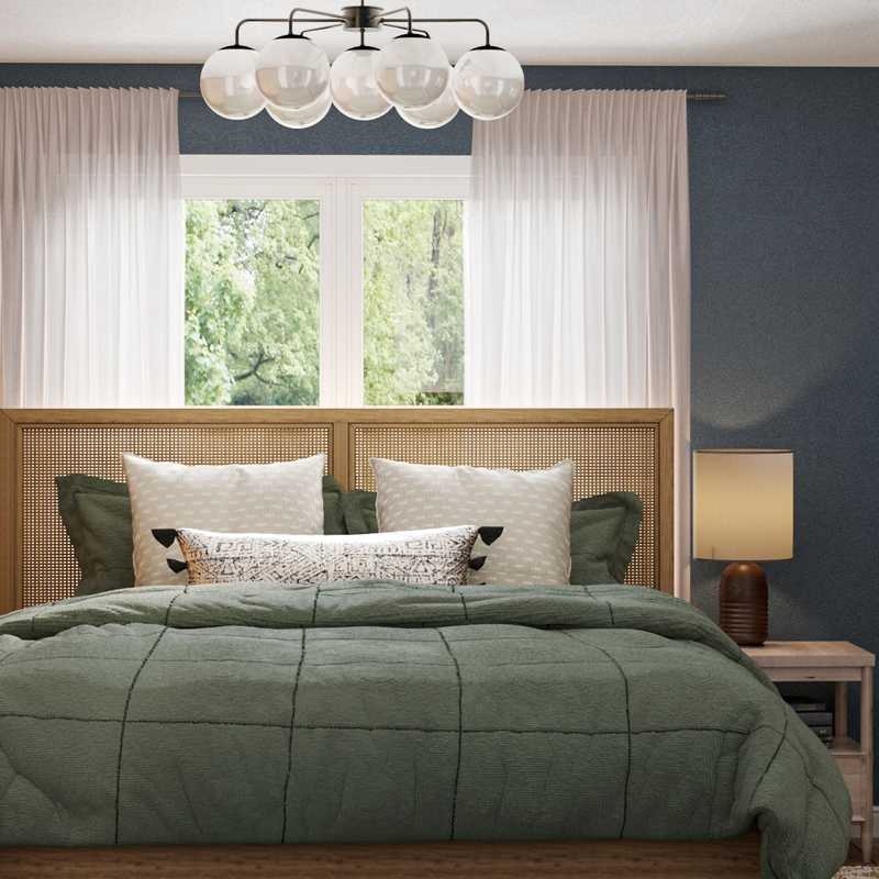 Modern, Bohemian, Midcentury Modern Bedroom Design by Havenly Interior Designer Carla