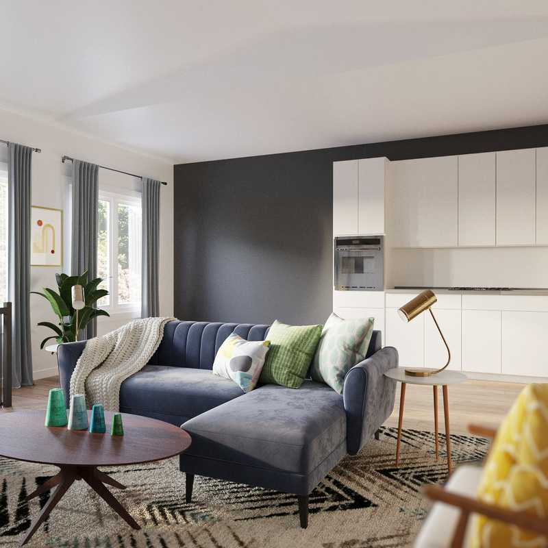 Midcentury Modern, Scandinavian Living Room Design by Havenly Interior Designer Juliana