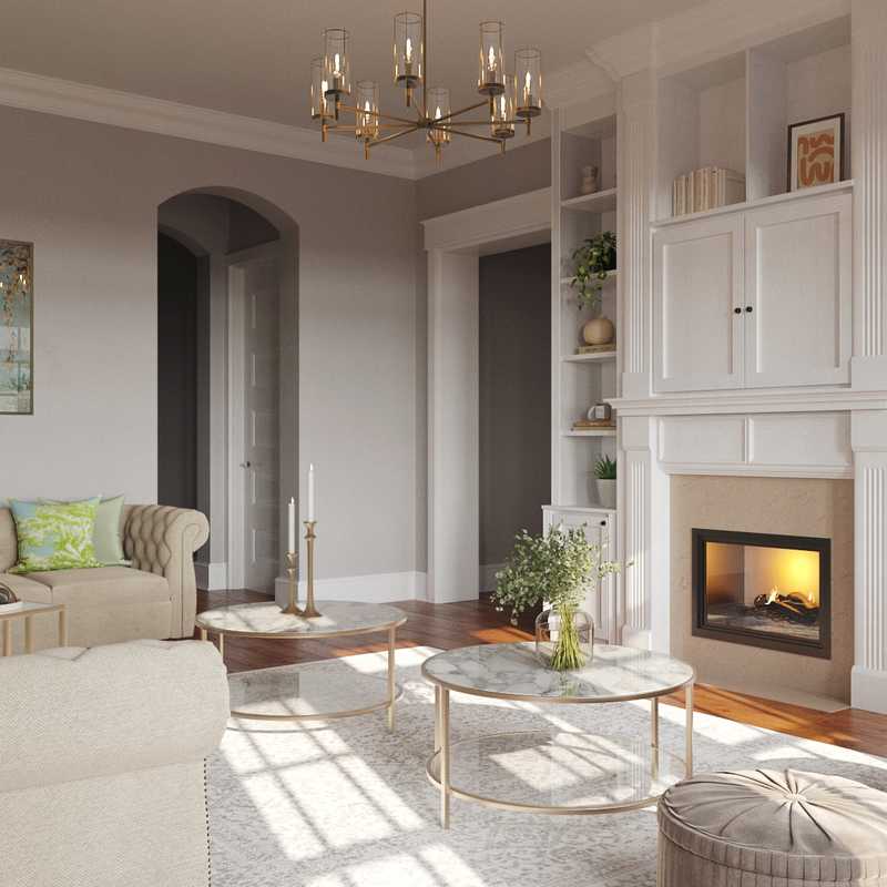 Traditional, Transitional, Vintage, Country, Southwest Inspired Living Room Design by Havenly Interior Designer Dalia