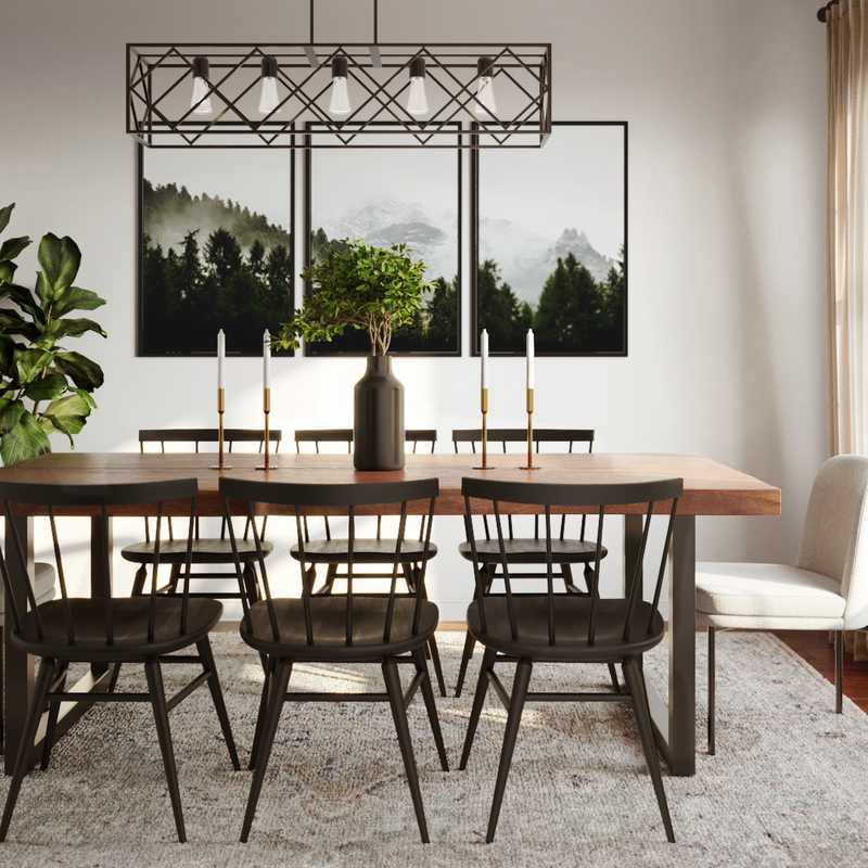 Farmhouse, Rustic, Global Dining Room Design by Havenly Interior Designer Taylor