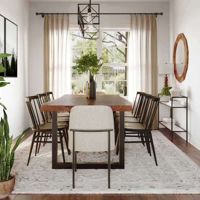Farmhouse, Rustic, Global Dining Room Design by Havenly Interior Designer Taylor
