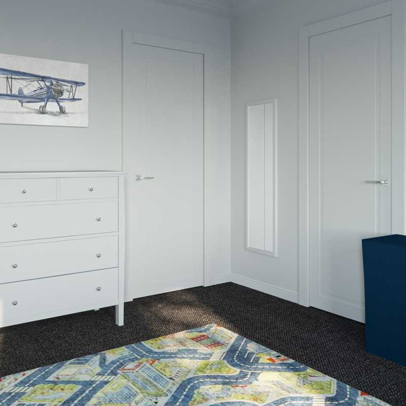 Eclectic, Coastal, Farmhouse Bedroom Design by Havenly Interior Designer Julia