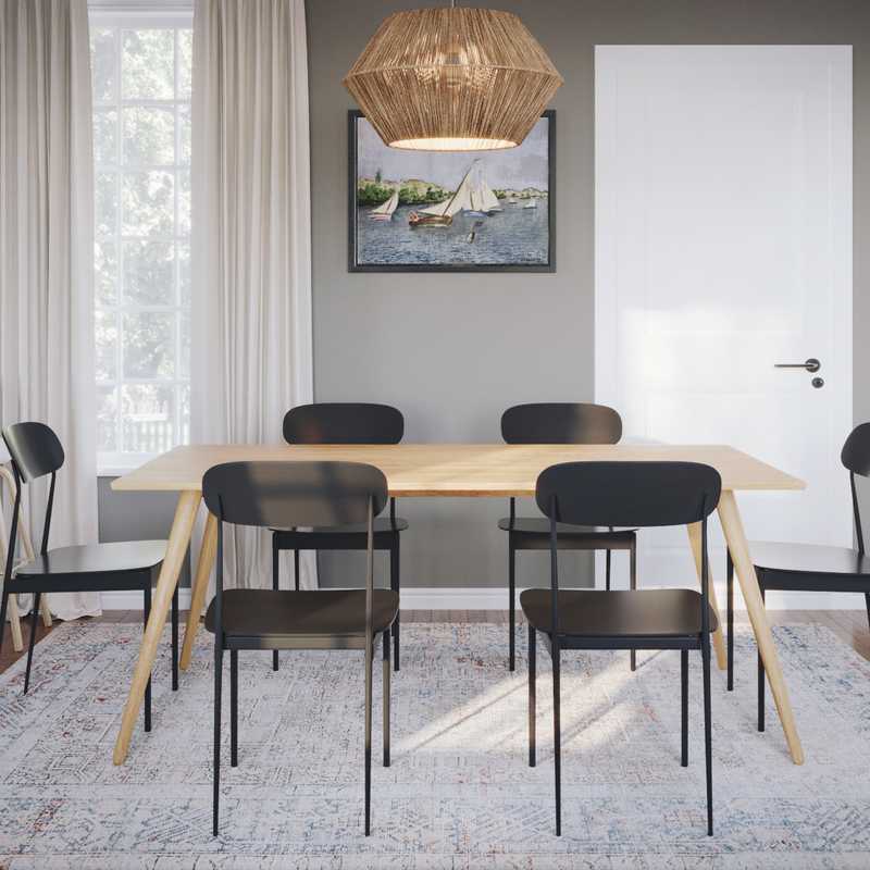 Modern, Classic, Coastal, Minimal Dining Room Design by Havenly Interior Designer Hayley