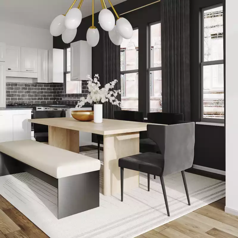 Modern, Glam Dining Room Design by Havenly Interior Designer Jordi