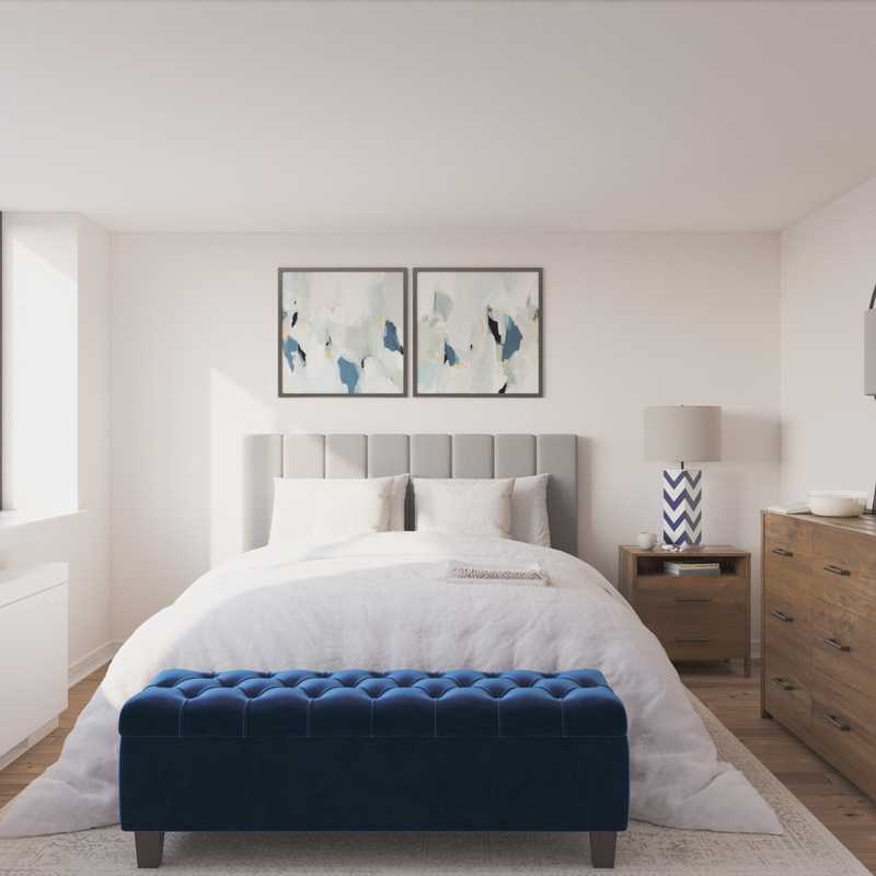 Modern, Midcentury Modern, Scandinavian Bedroom Design by Havenly Interior Designer Candela