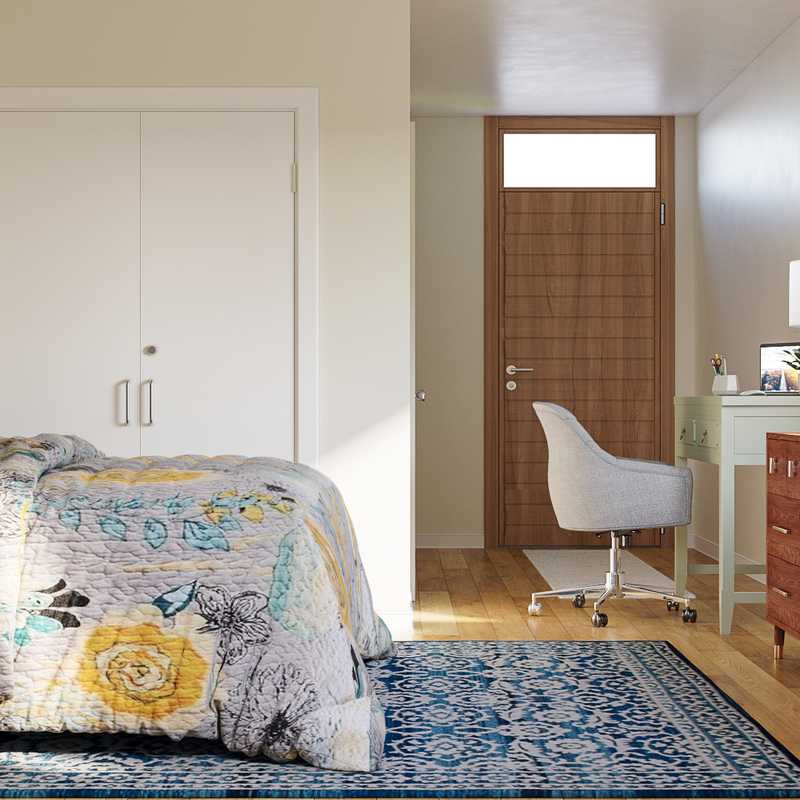 Modern, Vintage, Midcentury Modern Bedroom Design by Havenly Interior Designer Lexie