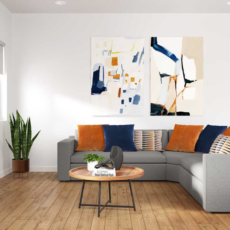 Modern Living Room Design by Havenly Interior Designer Rocio