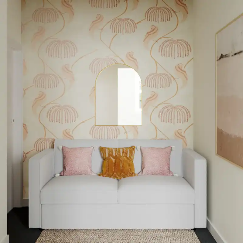 Eclectic, Glam Office Design by Havenly Interior Designer Sarah