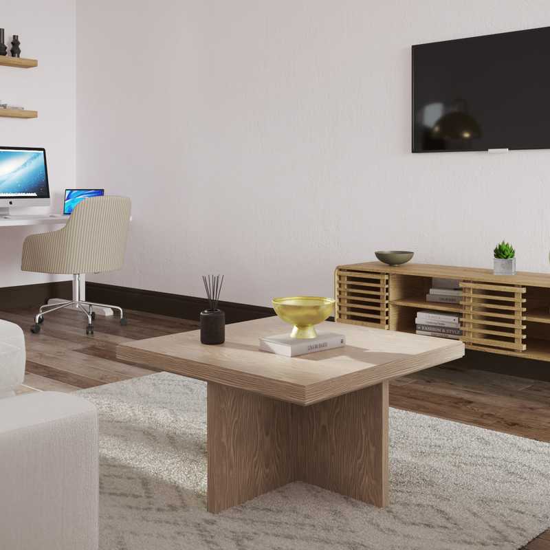 Modern, Classic, Bohemian Living Room Design by Havenly Interior Designer Josefina