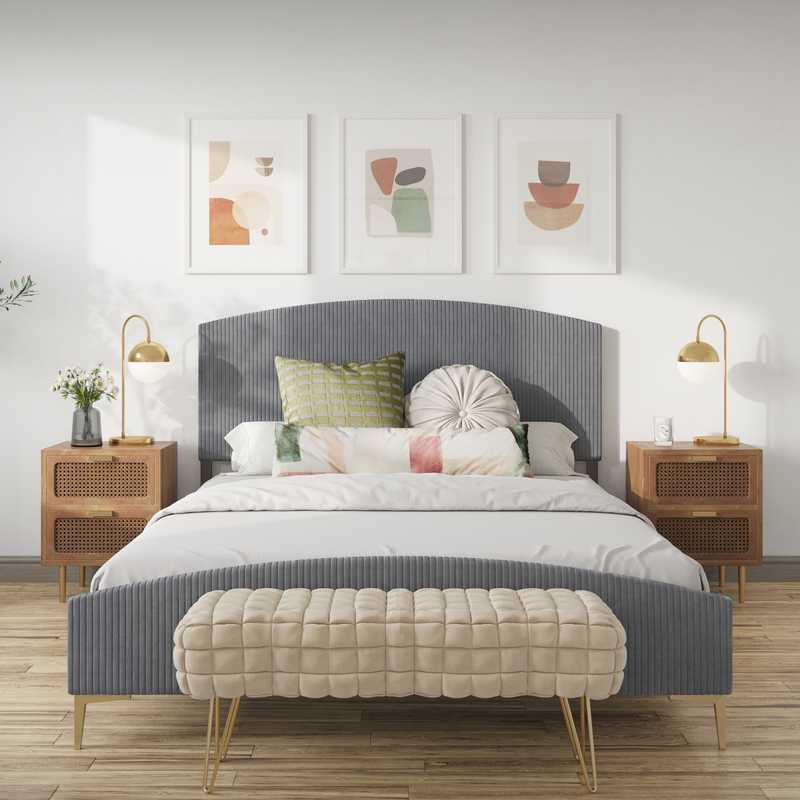 Modern, Classic, Bohemian Bedroom Design by Havenly Interior Designer Josefina