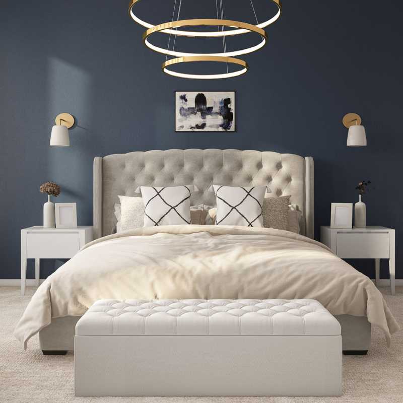 Modern, Glam Bedroom Design by Havenly Interior Designer Clara