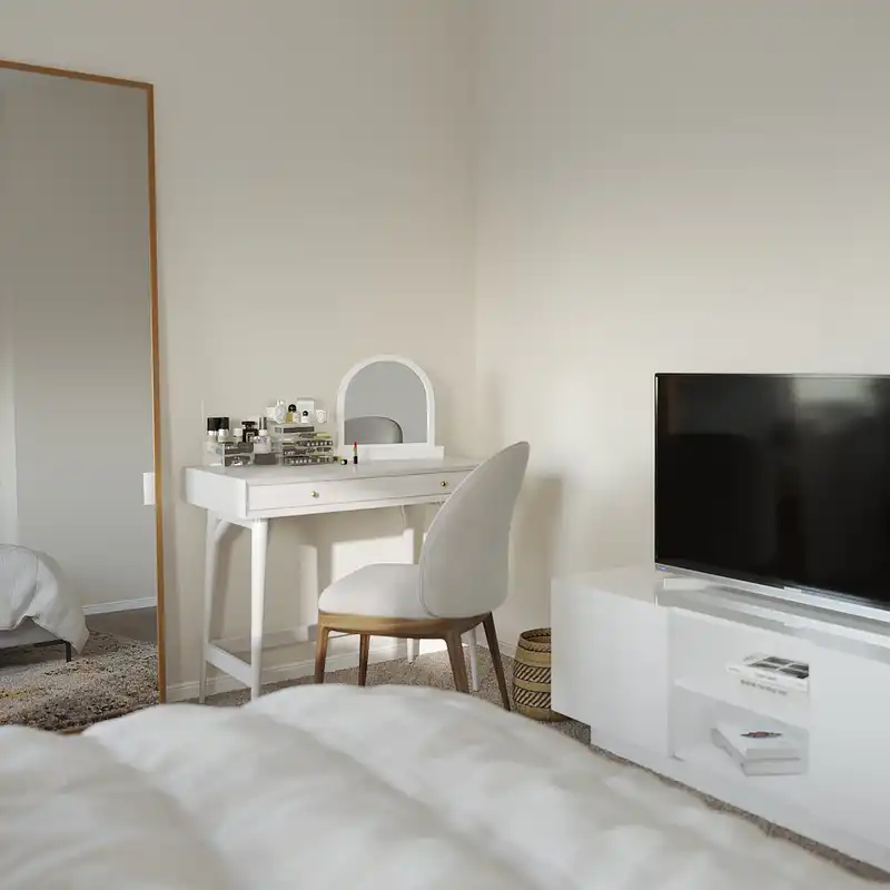 Bohemian, Midcentury Modern, Minimal, Scandinavian Bedroom Design by Havenly Interior Designer Alycia