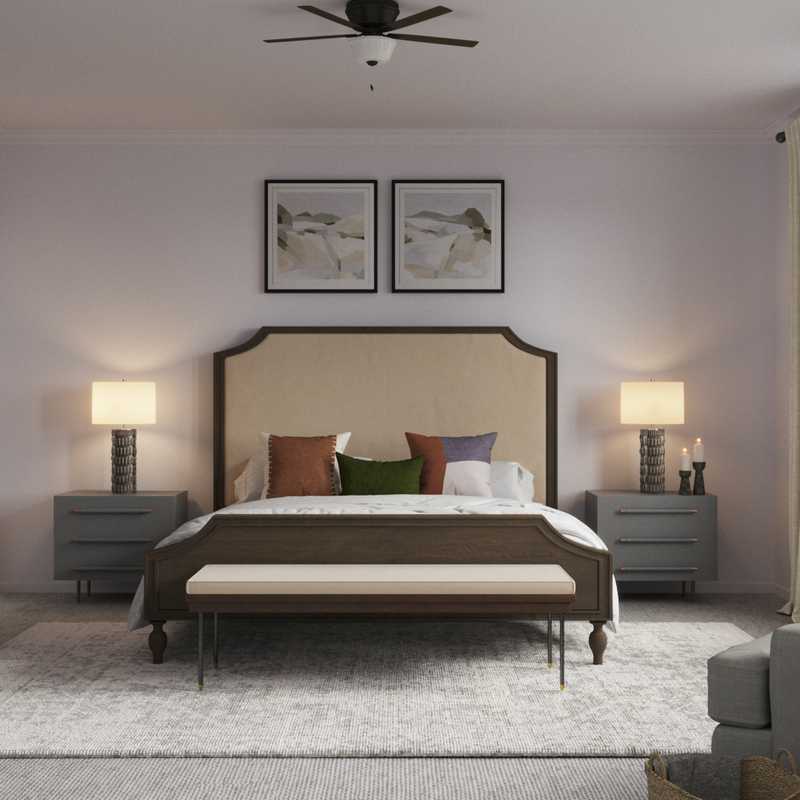 Traditional, Transitional, Classic Contemporary Bedroom Design by Havenly Interior Designer David