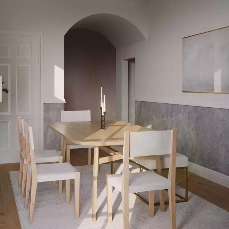 Contemporary, Scandinavian Dining Room Design by Havenly Interior Designer Kayla