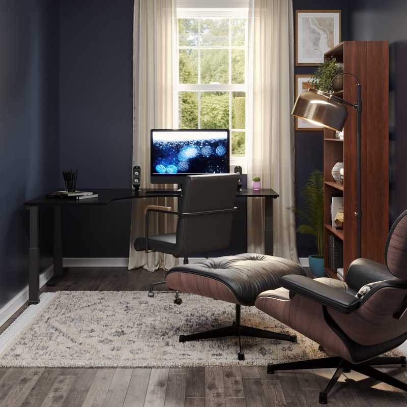 Contemporary, Modern Office Design by Havenly Interior Designer Alejandra