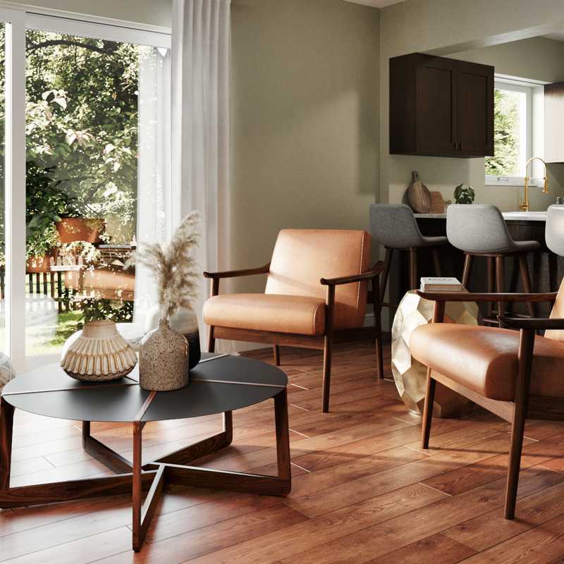 Midcentury Modern Not Sure Yet Design by Havenly Interior Designer Romina